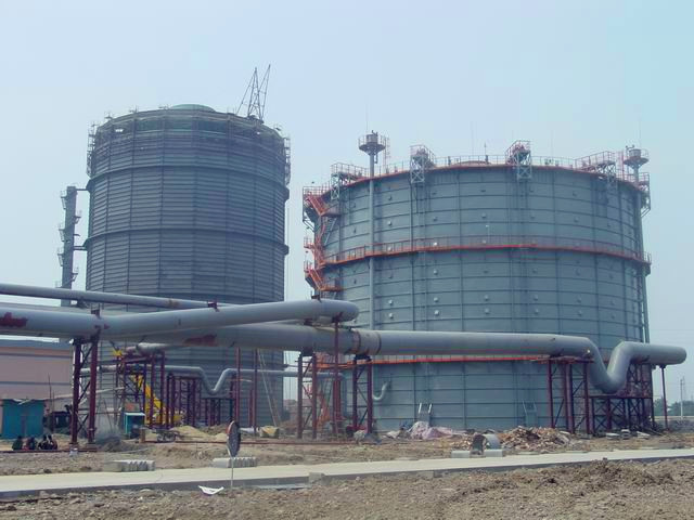 联峰钢铁5万立方米高炉气柜及3万立方米转炉工程