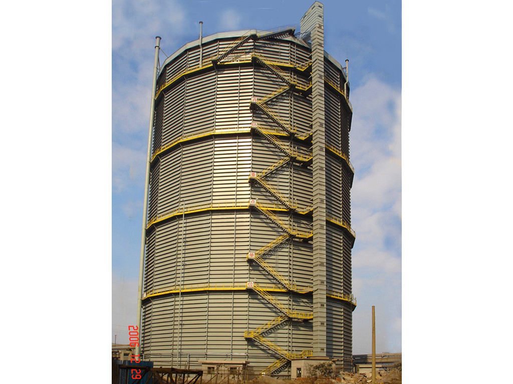 河北平山县敬业焦酸有限公司十万立方米高炉煤气柜本体制安工程